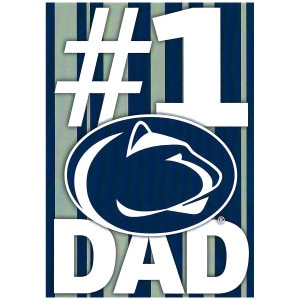#1 Dad card with Penn State Athletic Logo